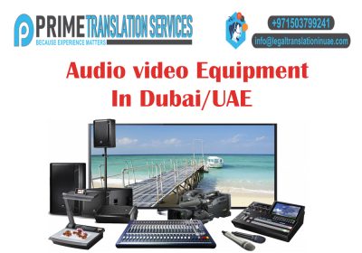 Audio or Video Equipment Supplier in JLT, Dubai, UAE